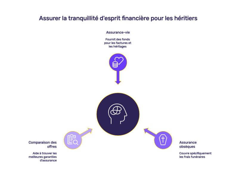 infographie paiement factures décès